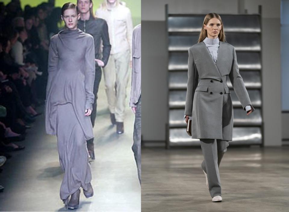 Rick Owens Fall 2004; The Row Fall 2019