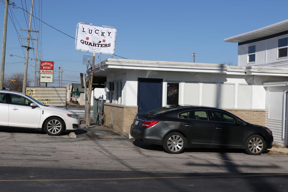 Lucky Quarters, located at 121 S. Stone St. in Fremont, was remodeled by the new owners in October. A patron backed his car through a wall Monday evening.