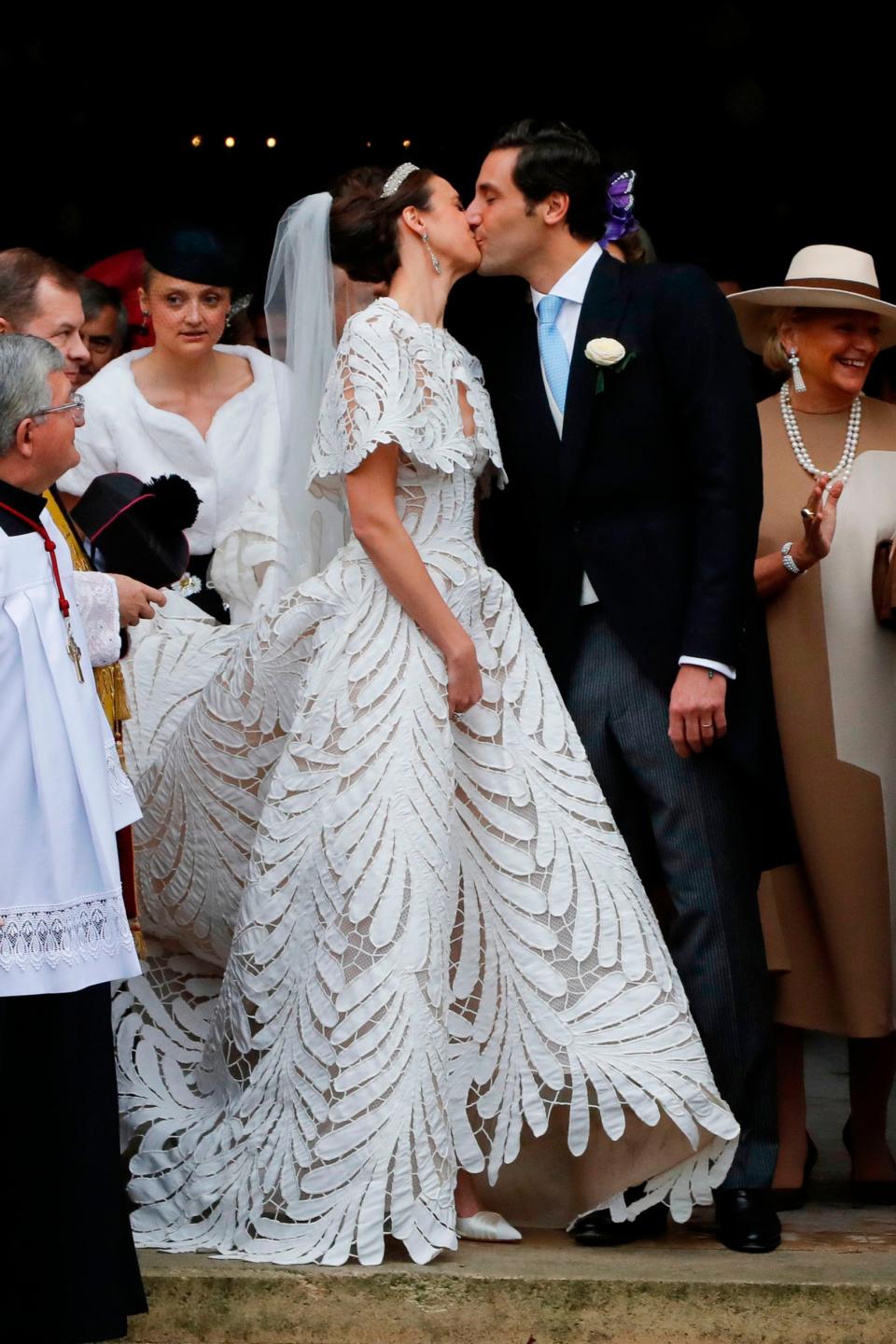 The royal newlyweds kissing (AFP via Getty Images)