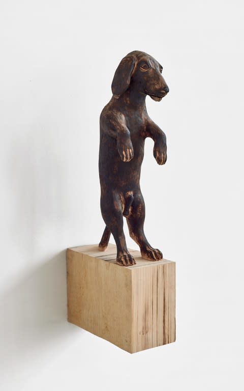 Paloma Varga Weisz, Ponti (dog, standing), 2018 - Credit: Paloma Varga Weisz, courtesy Sadie Coles HQ, London Photography: Stefan Hostettler