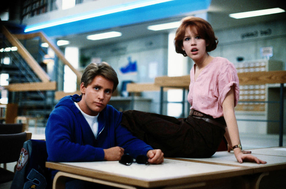 Emilio Estevez and Molly Ringwald (Now TV)