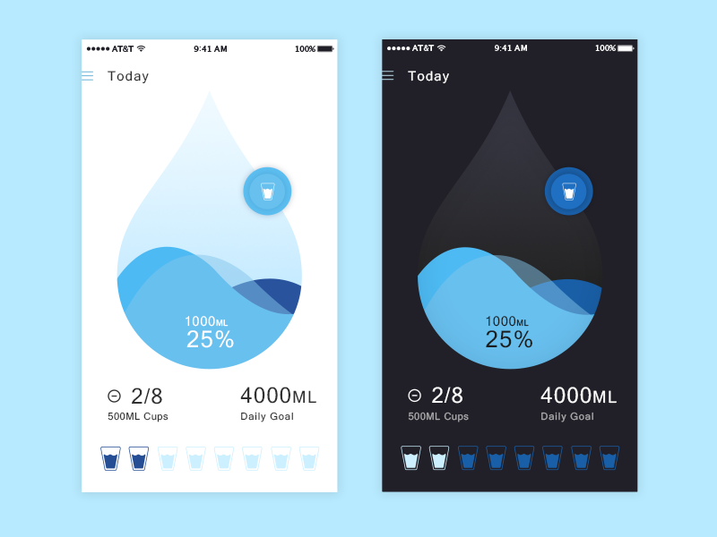 Water tracking app