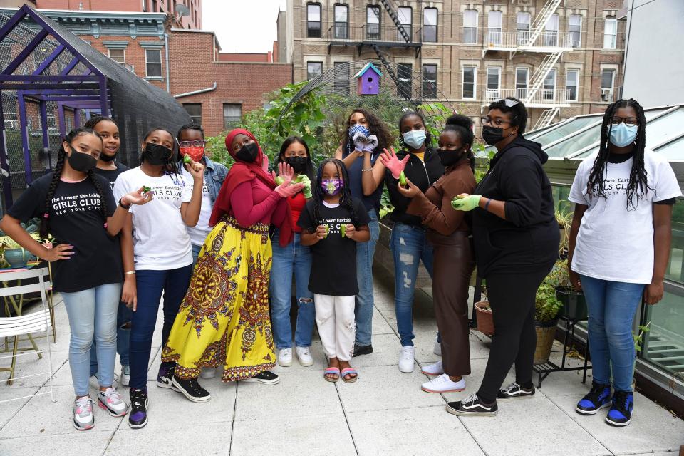 Rosario Dawson with the Lower Eastside Girls Club and Tom’s of Maine for its “Get Into Nature” campaign. - Credit: Courtesy Tom's of Maine