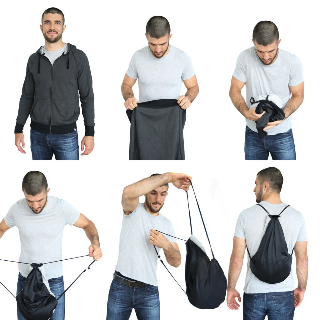 Quikflip 2-in-1 Reversible Backpack Hoodie. (Photo: Quikflip)