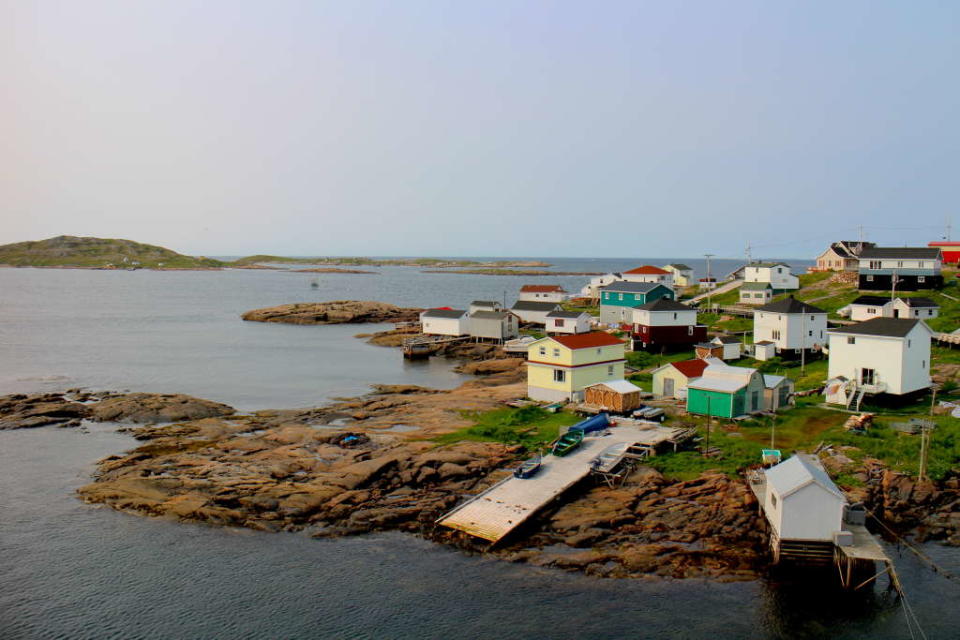 Les façades colorées d’Harrington Harbour.