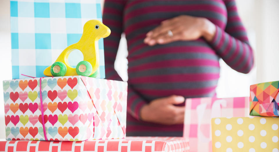 A mum to be has kicked off after people criticised her baby name. [Photo: Getty]