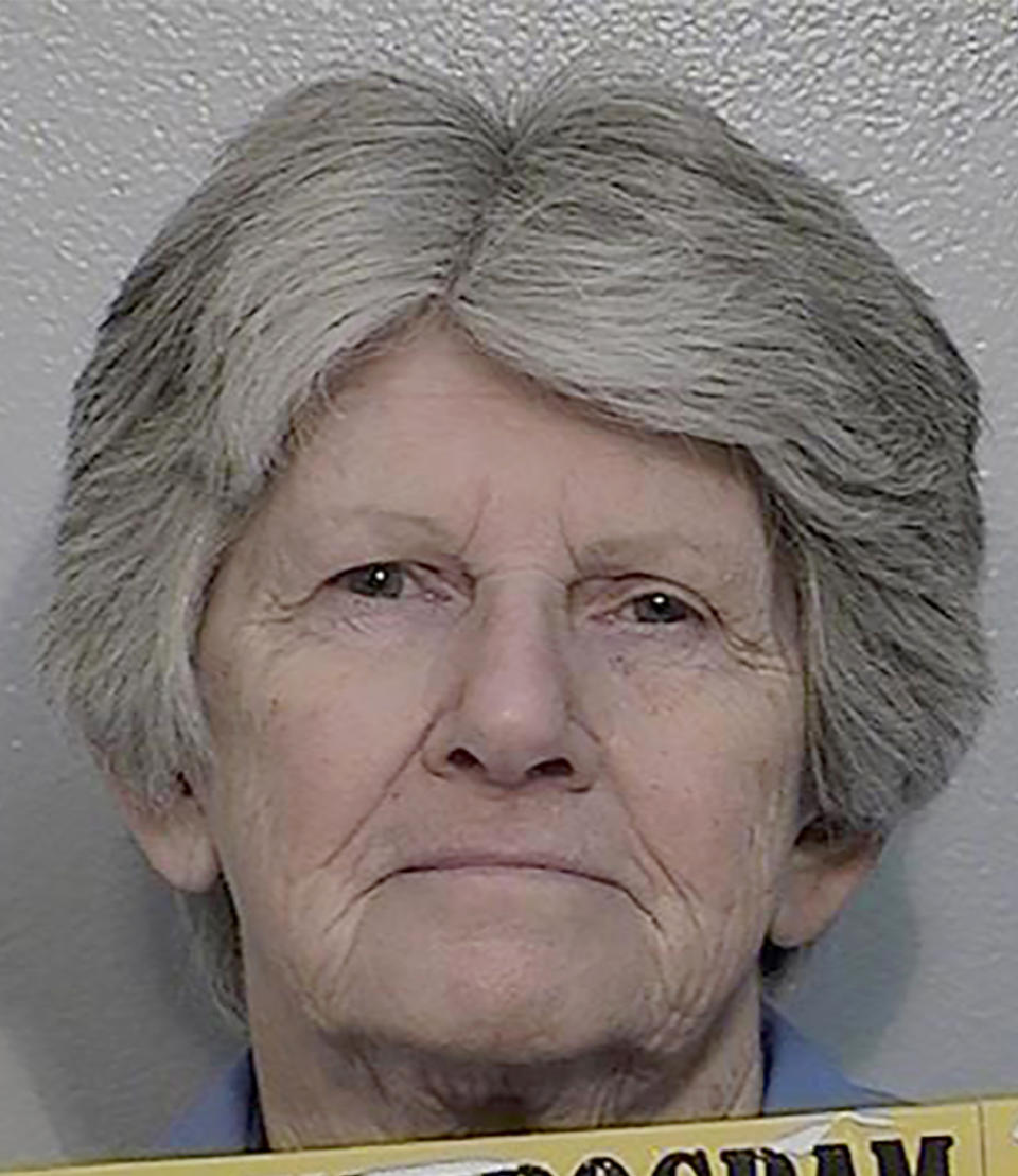 FILE - This March 13, 2020, photo provided by the California Department of Corrections and Rehabilitation shows Charles Manson follower Patricia Krenwinkel. California Gov. Gavin Newsom blocked Krenwinkel's parole, Friday Oct. 14, 2022, saying that she is still too much of a public safety risk. A two-member parole panel for the first time time, in May 2022, had recommended Krenwinkel's release. Krenwinkel, 74, was previously denied parole 14 times for the slayings of pregnant actress Sharon Tate and four other people in 1969. The next night, Krenwinkel helped kill grocer Leno LaBianca and his wife, Rosemary. (California Department of Corrections and Rehabilitation via AP, File)