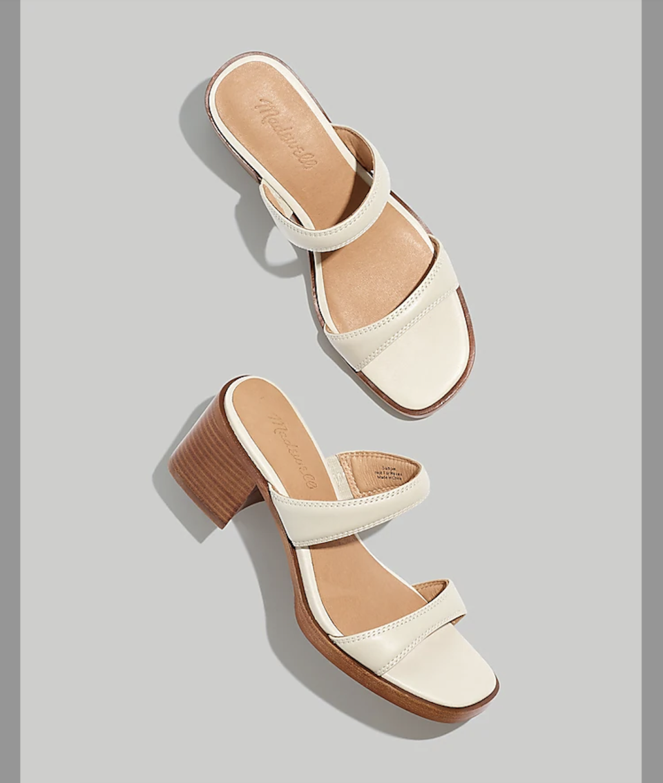 <p><a href="https://go.redirectingat.com?id=74968X1596630&url=https%3A%2F%2Fwww.madewell.com%2Fthe-saige-double-strap-sandal-in-leather-NK041.html&sref=https%3A%2F%2Fwww.womansday.com%2Fstyle%2Ffashion%2Fg602%2F10-super-comfy-high-heels-63478%2F" rel="nofollow noopener" target="_blank" data-ylk="slk:Shop Now;elm:context_link;itc:0;sec:content-canvas" class="link ">Shop Now</a></p><p>The Saige Double-Strap Sandal in Leather</p><p>madewell.com</p><p>$75.00</p><span class="copyright">Madewell</span>