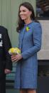 Mayor of London Boris Johnson, Queen Elizabeth II, Camilla, Duchess of Cornwall, and Catherine, Duchess of Cambridge, aka Kate Middleton, unveiling a plaque at Fortnum & Mason during the Queen's Diamond Jubilee year to commemorate the restoration of Piccadilly, before heading inside for a tour of the department store London, England - 01.03.12 Mandatory Credit: Will Alexander/WENN.com