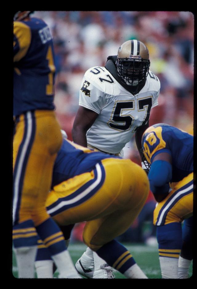 NFL Hall of Famer Rickey Jackson receiving diploma from Pittsburgh