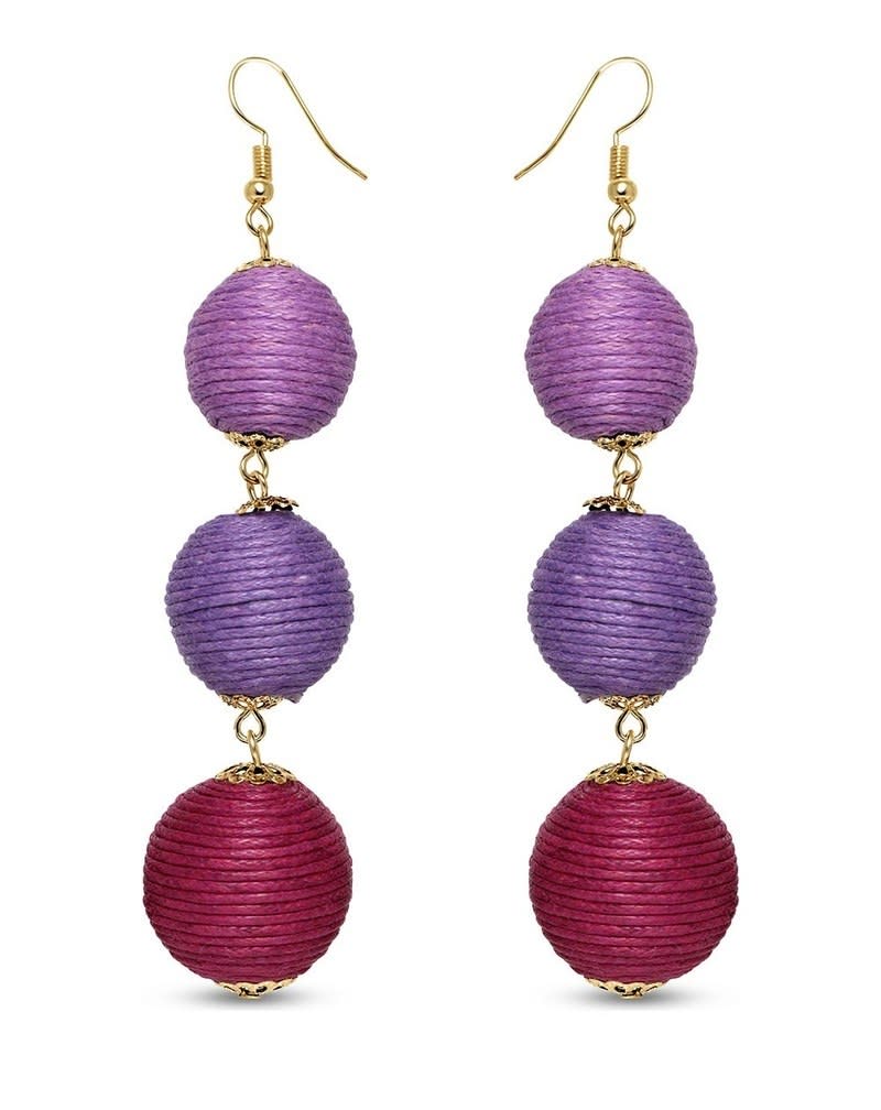 <p>If your mom is into statement pieces like we are, then there's no doubt she'll adore these unique drop-ball dangles.</p><p>Fashionest Label Shades of purple Sphere Drop Earrings, $26. <a rel="nofollow noopener" href="https://www.fashionest.com/products/fiesta-drops?mbid=synd_yahooentertainment" target="_blank" data-ylk="slk:fashionest.com;elm:context_link;itc:0;sec:content-canvas" class="link ">fashionest.com</a></p>