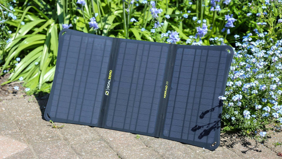 Product shot of Goal Zero Nomad 20, one of the best solar chargers