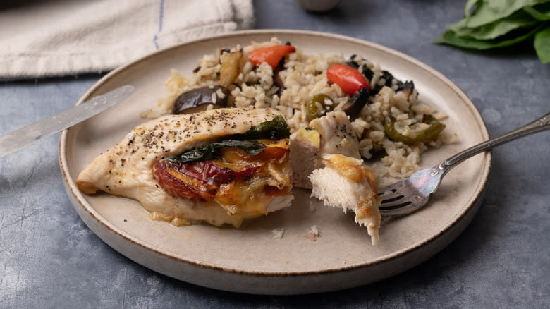 chicken breast serving on plate