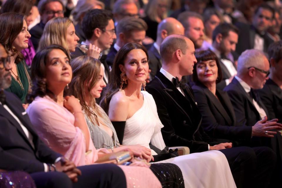 the prince and princess of wales attend the ee bafta film awards 2023