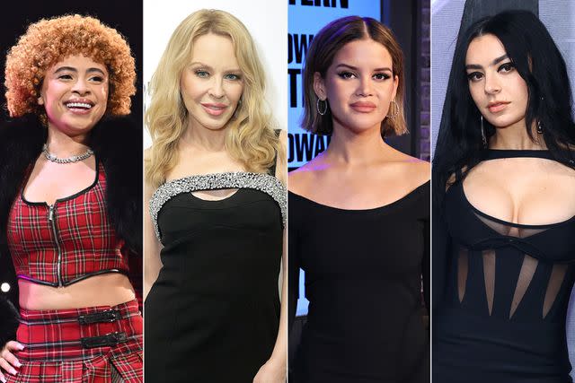 <p>Paras Griffin/Getty, Rebecca Sapp/Getty, Cindy Ord/Getty, Arturo Holmes/Getty</p> Ice Spice, Kylie Minogue, Maren Morris, Charli XCX