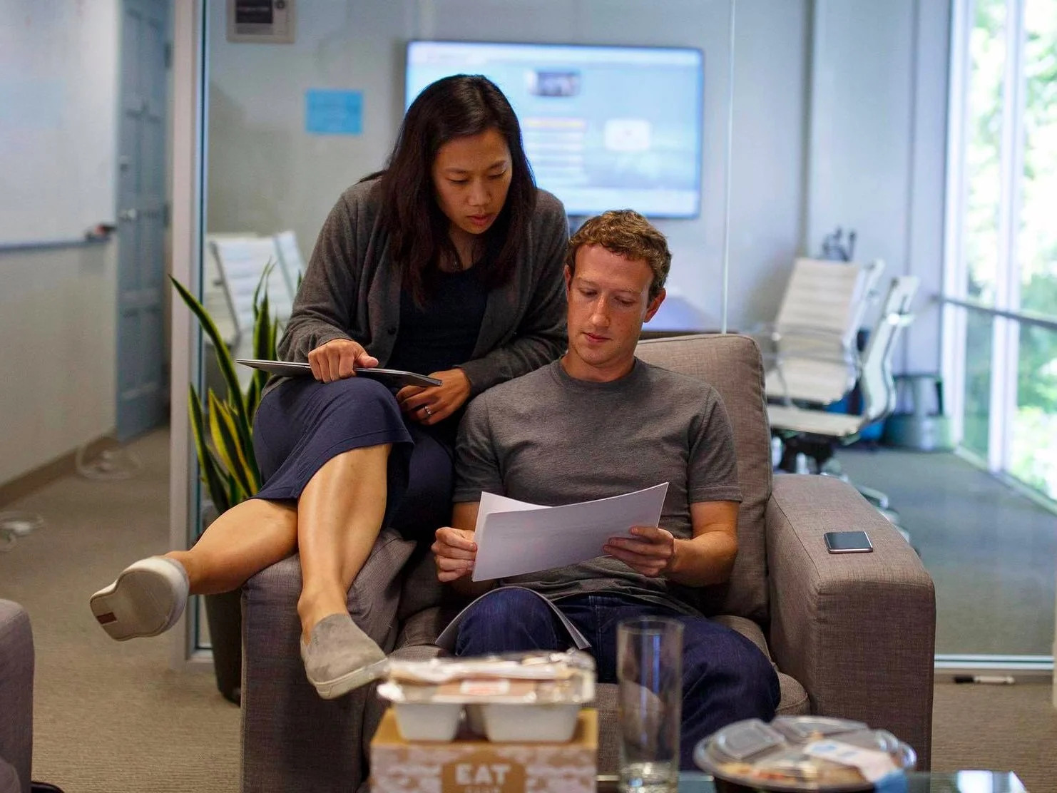 Mark Zuckerberg and Priscilla Chan