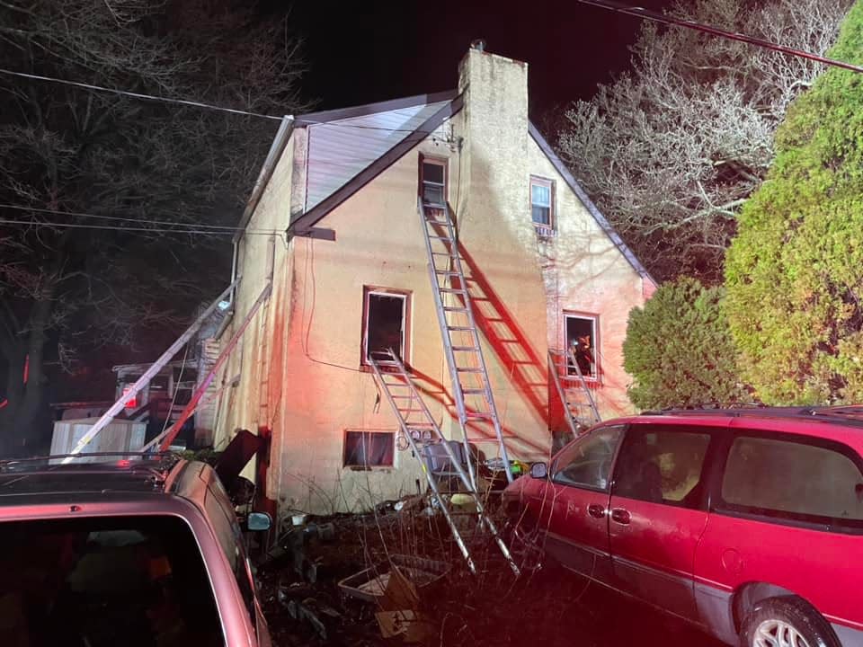 Lower Southampton Fire Department No. 1 posted these photos of the fatal house fire overnight Jan. 10, 2024 in the Oakford section of the township. A 64-year-old man died in the fire.