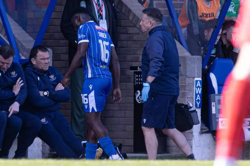 Sidibeh is taken off with an injury -Credit:SNS Group