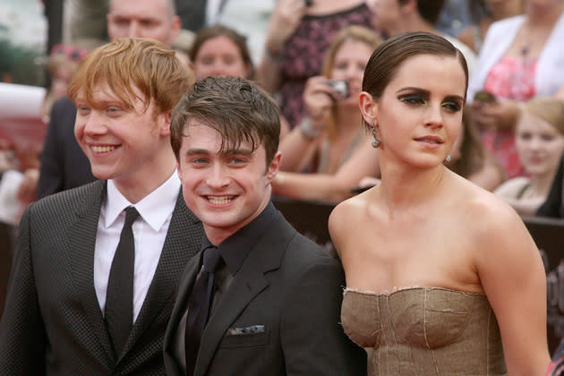 Für eine neue Achterbahn erlebt das "Harry Potter"-Trio ein letztes Abenteuer. (Bild: Getty Images)