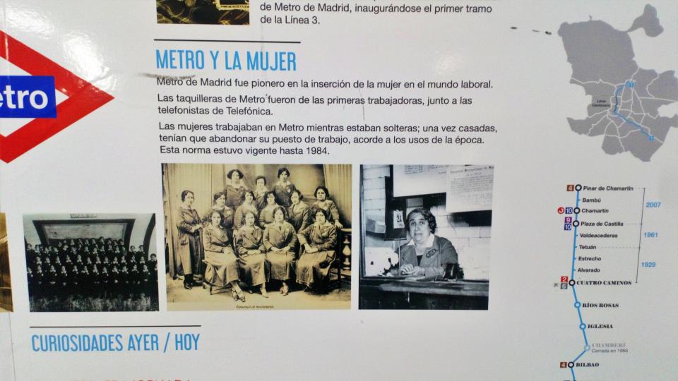 Metro y la mujer