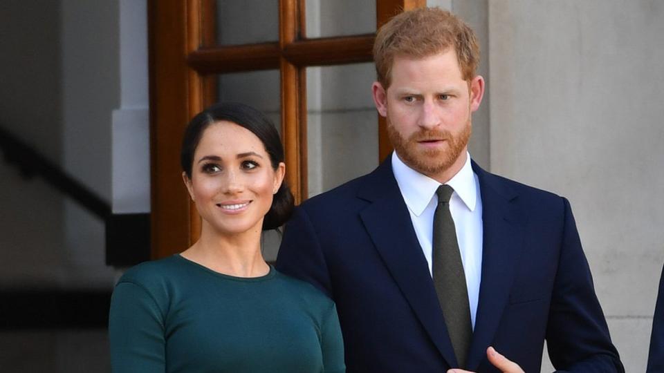 Prince Harry, Duke of Sussex and Meghan, Duchess of Sussex attend a meeting at the Taoiseach during their visit to Ireland on July 11, 2018