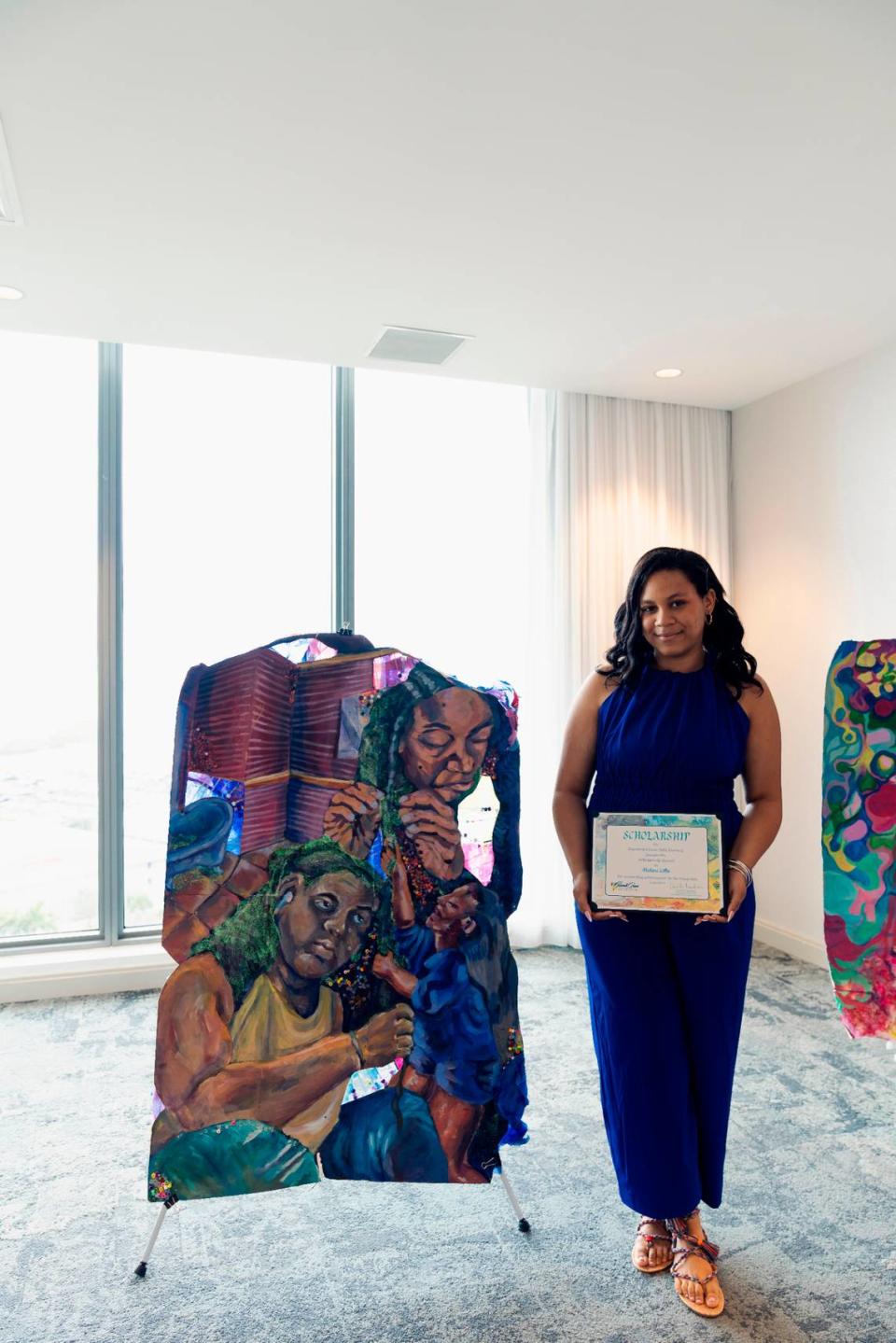 Ashani Lillie, a graduate of New World School of the Arts, is one of the winners in the Coconut Grove Arts Festival Scholarship program. She will attend Rhode Island School of Design.