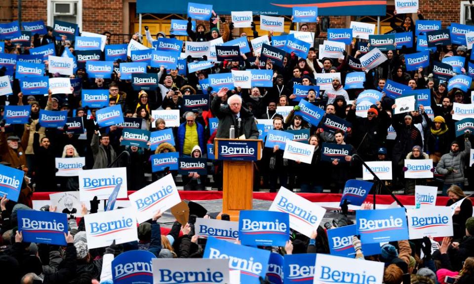 Bernie Sanders launches his 2020 campaign in Brooklyn last month.