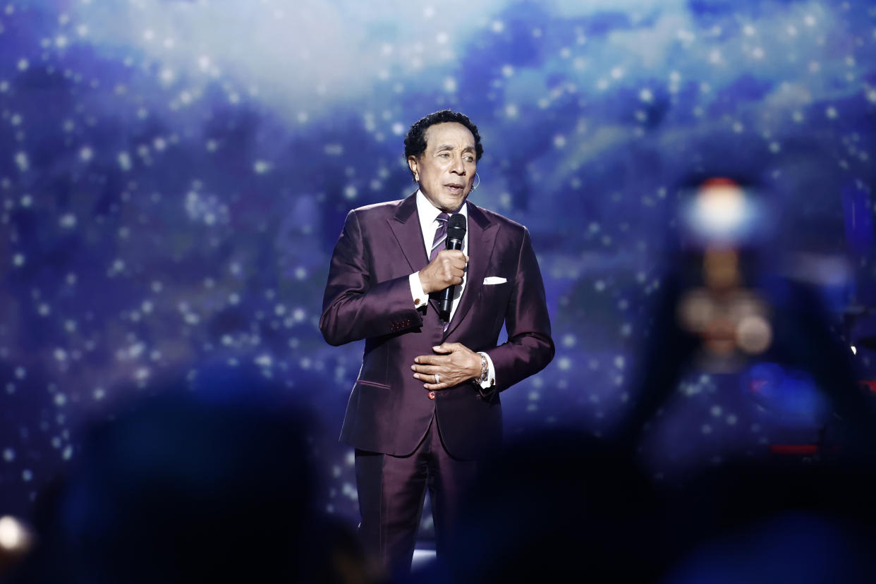Smokey Robinson performs onstage during MusiCares Persons of the Year Honoring Berry Gordy and Smokey Robinson at Los Angeles Convention Center. (Photo: Emma McIntyre/Getty Images for The Recording Academy)