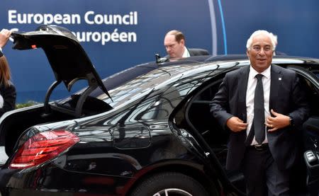 Portugal's Prime Minister Antonio Costa arrives at the EU summit meeting in Brussels, Belgium, October 19, 2017. REUTERS/Dario Pignatelli