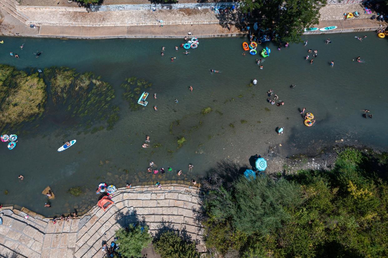 You can float on the San Marcos River year-round.