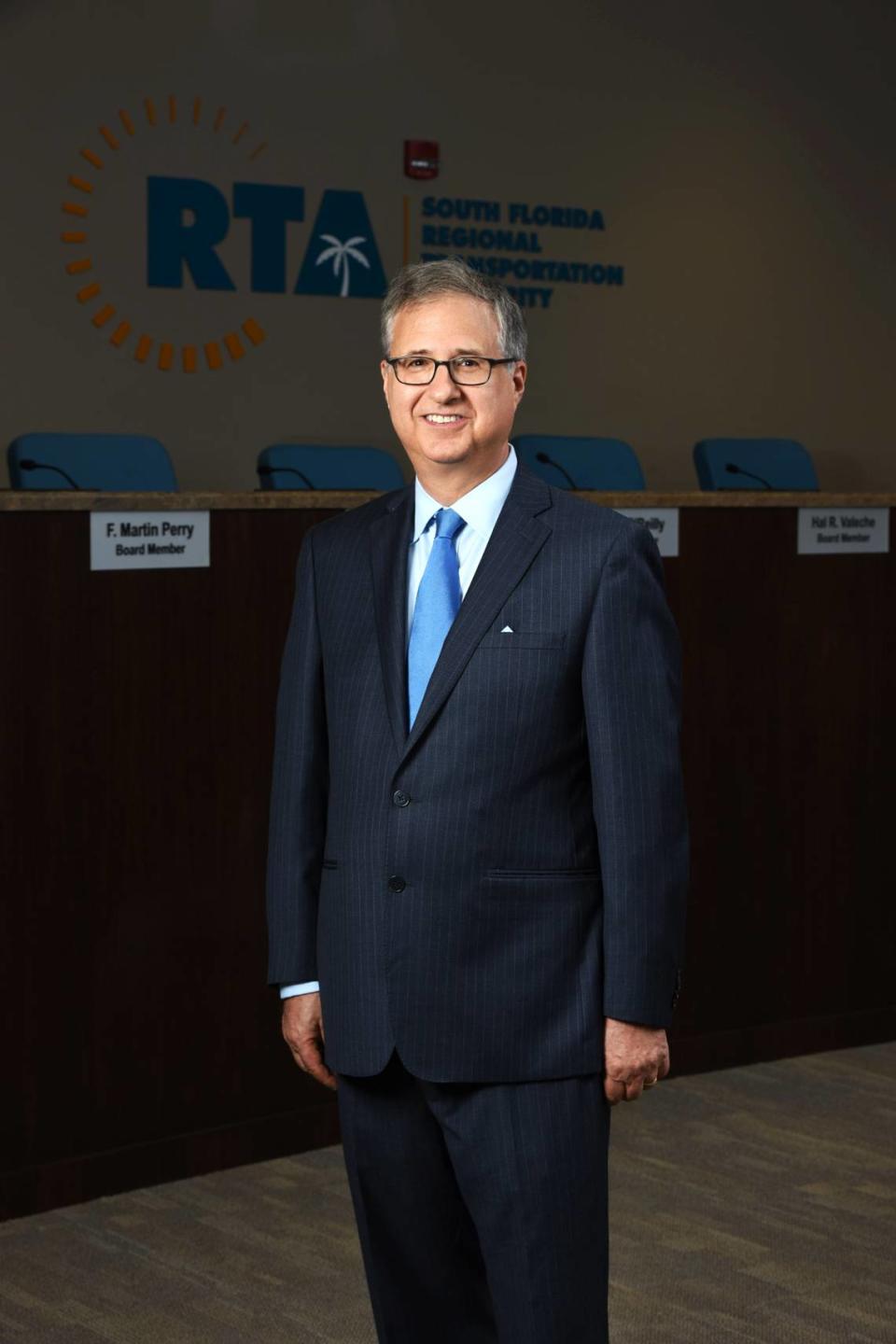 Steven Abrams, a former chairman of the Tri-Rail board, became the transit agency’s director in 2018. He announced his resignation on Jan. 28, 2022, and said he will remain in the post as the board searches for a new director.