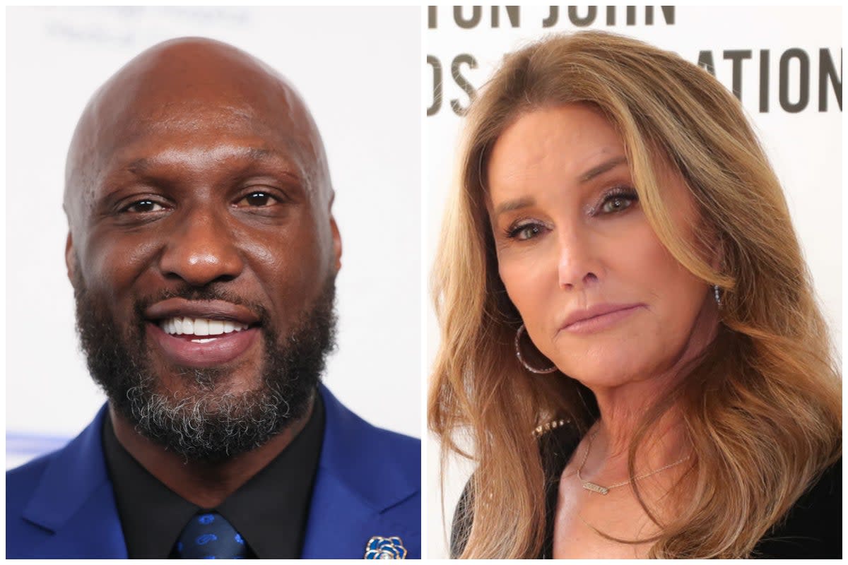 Lamar Odom (left) and Caitlyn Jenner (right) are teaming up for a new podcast (Getty)