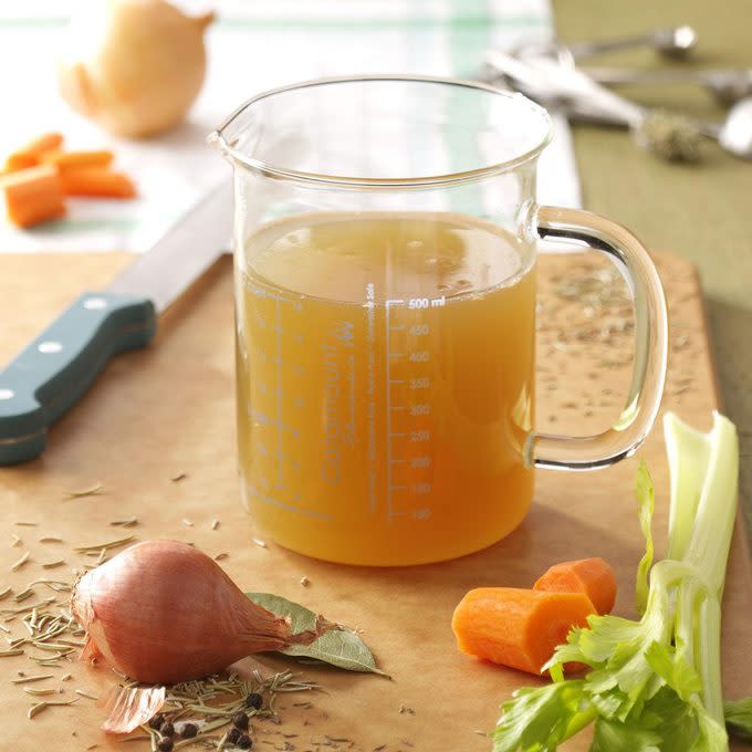 Pressure-Cooker Homemade Chicken Broth