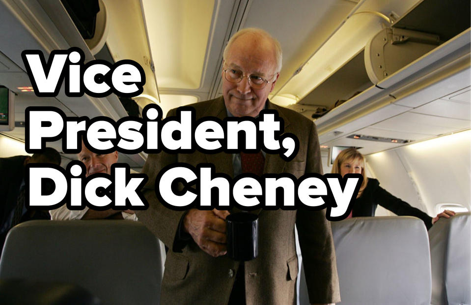 A photo of former vice president Dick Cheney