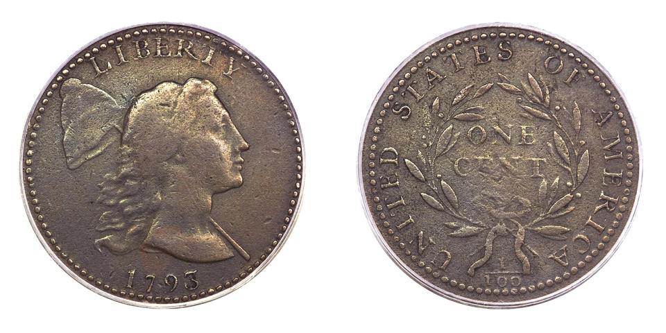 1793 Liberty Cap Wreath Cent