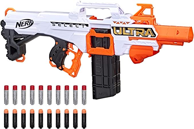 nerf ultra select fully motorized nerf automatic blaster, automatic nerf gun