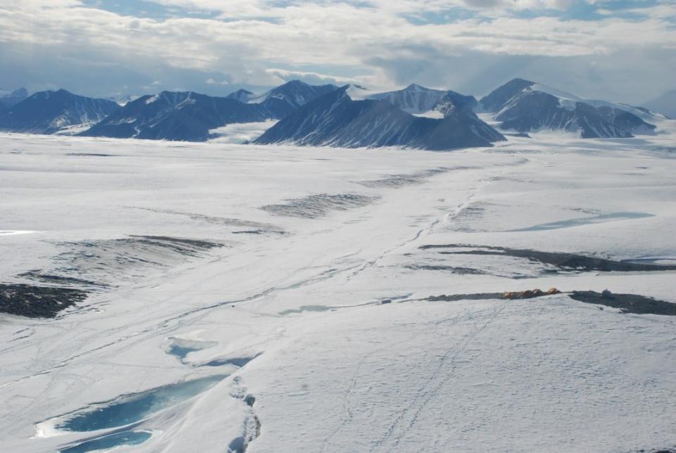 The last intact ice shelf in the Canadian Arctic has collapsed.  The Milne Glacier, which is located in Tuvaijuittuq, is now flowing. 