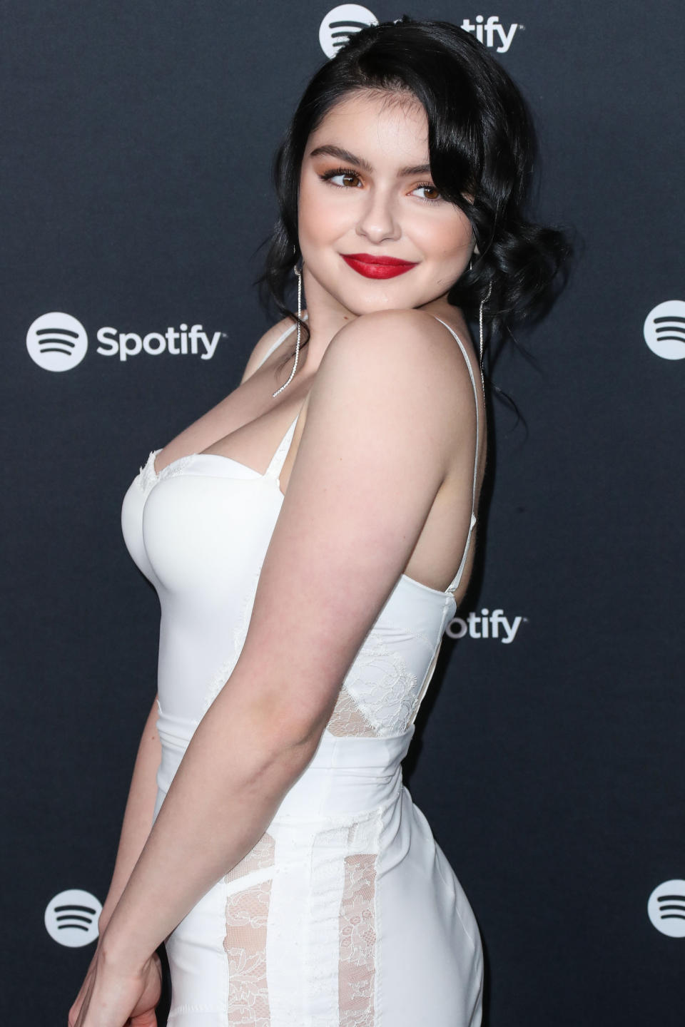 WEST HOLLYWOOD, LOS ANGELES, CALIFORNIA, USA - JANUARY 23: Actress Ariel Winter arrives at the Spotify Best New Artist 2020 Party held at The Lot Studios on January 23, 2020 in West Hollywood, Los Angeles, California, United States. (Photo by Xavier Collin/Image Press Agency/Sipa USA)