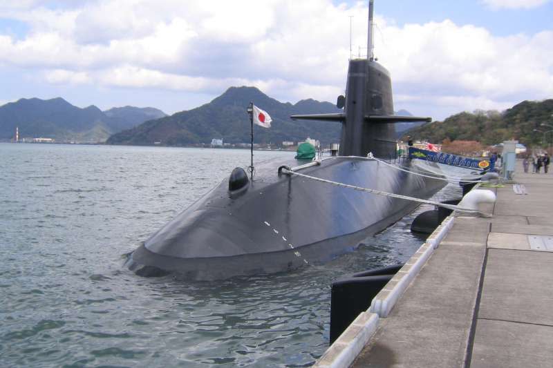 日本海上自衛隊潛艦黑潮號。（維基百科／公用領域）