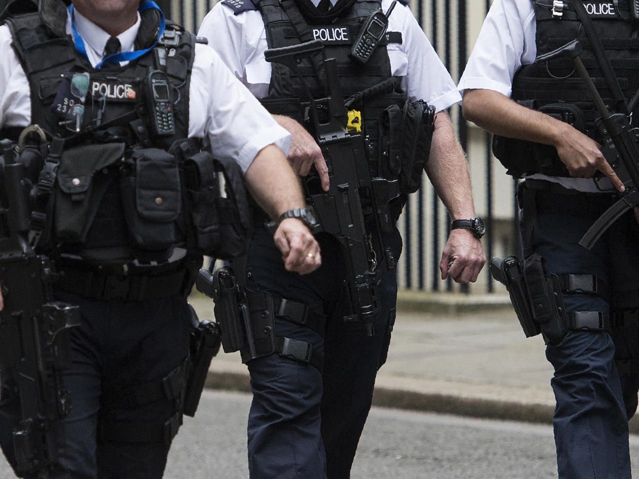 The policeman was taken to a central London hospital: Getty