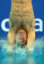 Alexandre Despatie of Canada competes in the Men's 3m Springboard event during the FINA Diving World Series 2012 event at the Water Cube in Beijing on March 23, 2012. He Chong of China finished first with Qin Kai of China in second. AFP PHOTO/Mark RALSTON (Photo credit should read MARK RALSTON/AFP/Getty Images)