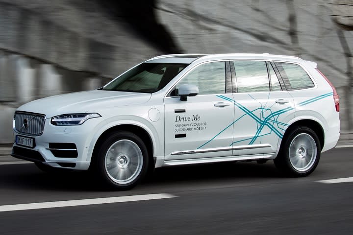 Volvo XC90 "Drive Me" test vehicle photo