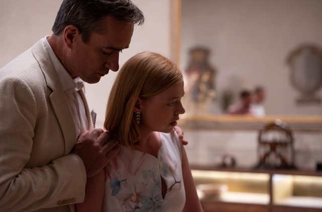 Matthew Macfadyen and Sarah Snook in <i>Succession</i><span class="copyright">Graeme Hunter—HBO</span>