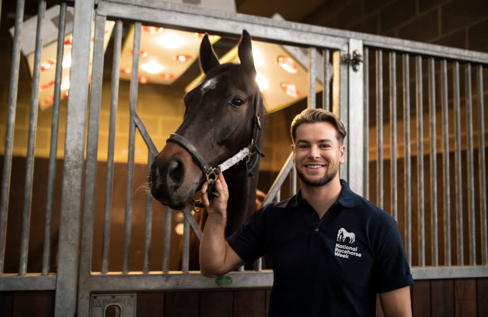 ITV Racing co-host Chris Hughes is working alongside Great British Racing to promote this year's National Racehorse Week credit:Bang Showbiz