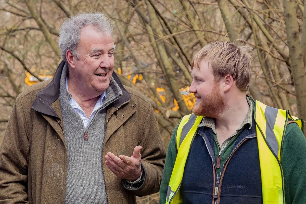 Jeremy Clarkson and Kaleb Cooper in ‘Clarkson’s Farm' (Prime Video)