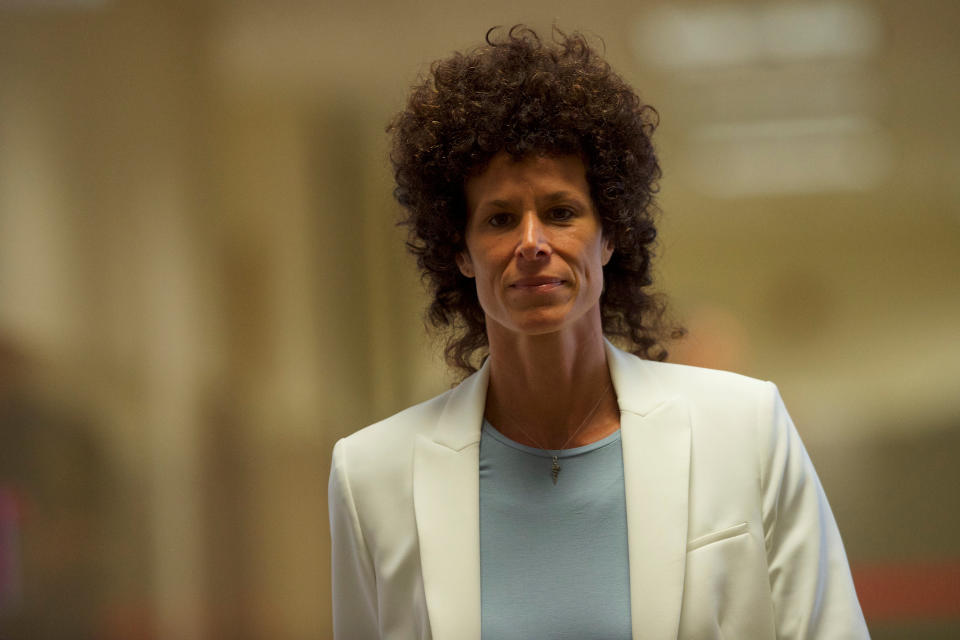 Andrea&nbsp;Constand at the courthouse in June 2017. Cosby's&nbsp;legal team&nbsp;portrayed her as being out for his money. (Photo: Mark Makela/Pool/ Reuters)