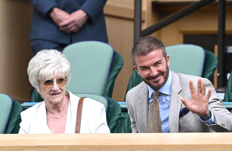David Beckham au tournoi de Wimbledon