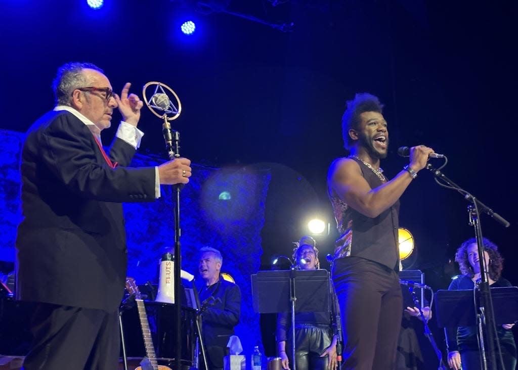 Antwayn Hopper performed alongside Elvis Costello at the Gramercy Theatre in New York City in early February.