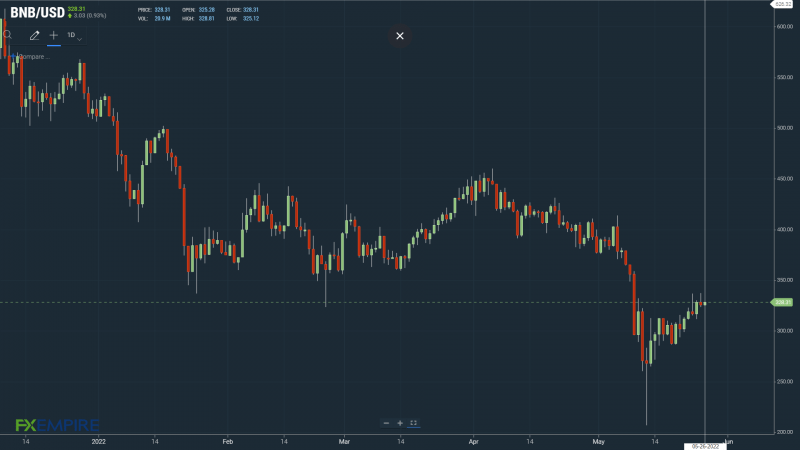 BNBUSD 260522 Daily Chart