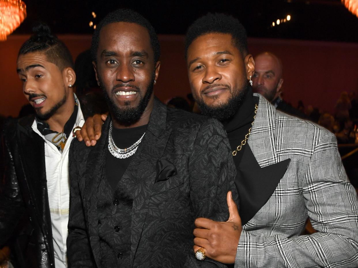 Sean 'Diddy' Combs and Usher in 2020.
